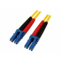 StarTech.com 10m Fiber Optic Cable - Single-Mode Duplex 9 / 125 - LSZH - LC / LC - OS1 - LC to LC Fiber Patch Cable (SMFIBLCLC10) - Patch cable - LC single-mode (M) to LC single-mode (M) - 10 m - fibre optic - duplex - 9 / 125 micron - OS1 - molded - yellow - for P / N: SFP100BBXDST, SFP100BBXUST, SFP10GBBXDST, SFP10GBBXUST, SFP10GBLRST, SFP10GBZRST