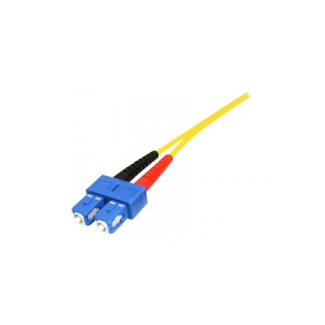 StarTech.com 7m Fiber Optic Cable - Single-Mode Duplex 9 / 125 - LSZH - LC / LC - OS1 - LC to LC Fiber Patch Cable (SMFIBLCLC7) - Patch cable - LC single-mode (M) to LC single-mode (M) - 7 m - fibre optic - duplex - 9  /  125 micron - OS1 - molded - yellow - for P / N: SFP100BBXDST, SFP100BBXUST, SFP10GBBXDST, SFP10GBBXUST, SFP10GBLRST, SFP10GBZRST - 0