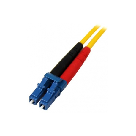 StarTech.com 7m Fiber Optic Cable - Single-Mode Duplex 9 / 125 - LSZH - LC / LC - OS1 - LC to LC Fiber Patch Cable (SMFIBLCLC7) - Patch cable - LC single-mode (M) to LC single-mode (M) - 7 m - fibre optic - duplex - 9  /  125 micron - OS1 - molded - yellow - for P / N: SFP100BBXDST, SFP100BBXUST, SFP10GBBXDST, SFP10GBBXUST, SFP10GBLRST, SFP10GBZRST - 1