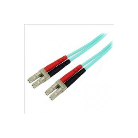 StarTech.com 10m Fiber Optic Cable - 10 Gb Aqua - Multimode Duplex 50 / 125 - LSZH - LC / LC - OM3 - LC to LC Fiber Patch Cable - Patch cable - LC multi-mode (M) to LC multi-mode (M) - 10 m - fibre optic - duplex - 50 / 125 micron - aqua - for P / N: MASFP10GBSR, SFP10GBLRMST, SFP10GBSRST, SFP10GSRSST, SFP10GSRXST, SV565FXHD4KU - 0