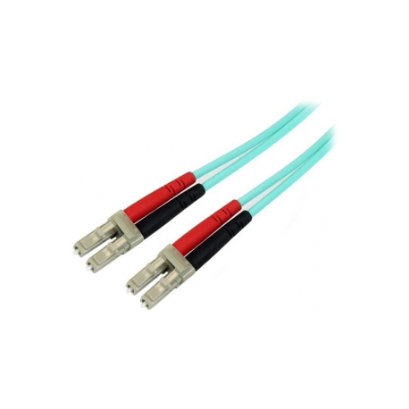StarTech.com 1m Fiber Optic Cable - 10 Gb Aqua - Multimode Duplex 50 / 125 - LSZH - LC / LC - OM3 - LC to LC Fiber Patch Cable - Patch cable - LC multi-mode (M) to LC multi-mode (M) - 1 m - fibre optic - duplex - 50 / 125 micron - aqua - for P / N: J9152AST, MASFP10GBSR, SFP10GBLRMST, SFP10GBSRST, SFP10GSRSST, SFP10GSRXST - 0