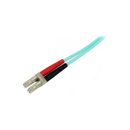 StarTech.com 1m Fiber Optic Cable - 10 Gb Aqua - Multimode Duplex 50 / 125 - LSZH - LC / LC - OM3 - LC to LC Fiber Patch Cable - Patch cable - LC multi-mode (M) to LC multi-mode (M) - 1 m - fibre optic - duplex - 50 / 125 micron - aqua - for P / N: J9152AST, MASFP10GBSR, SFP10GBLRMST, SFP10GBSRST, SFP10GSRSST, SFP10GSRXST - 1