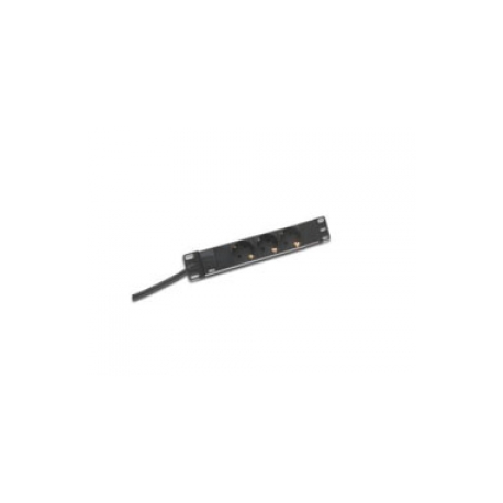 DIGITUS Professional DN-95411 - Power distribution strip (rack-mountable) - AC 250 V - 4 kW - output connectors: 3 - 0