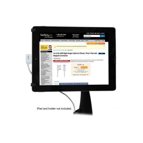 StarTech.com Apple 30-pin Dock Connector to USB Cable iPhone iPod iPad - Charging / data adapter - Apple Dock male to USB male - 1 m - white - for P / N: ST73007UA - 4