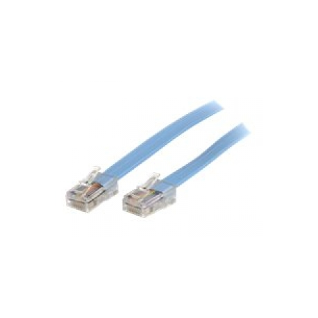 StarTech.com Cisco Console Rollover Cable - RJ45 Ethernet - Network cable - RJ-45 (M) to RJ-45 (M) - 6 ft - molded, flat - blue - ROLLOVERMM6 - Network cable - RJ-45 (M) to RJ-45 (M) - 1.8 m - molded, flat - blue - 0
