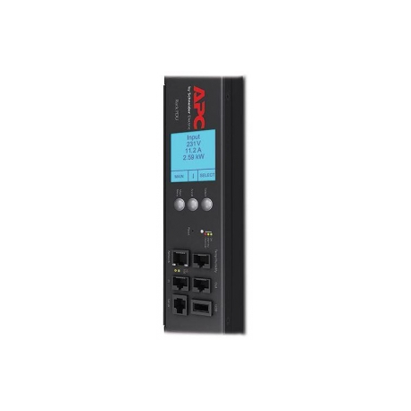 APC Metered-by-Outlet with Switching Rack PDU ZeroU 2G - Power distribution unit (rack-mountable) - AC 200 / 208 / 230 V - Ethernet 10 / 100 - input: IEC 60309 - output connectors: 24 - 0U - black - for P / N: SMX1500RMNCUS, SRT1000RMXLI, SRT1000RMXLI-NC, SRT10RMXLIX806, SRT5KRMXLW-TW - 2