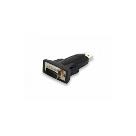 Equip Life - Serial adapter - USB 2.0 - RS-232 - black - 0