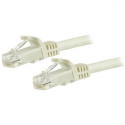 StarTech.com 50cm CAT6 Ethernet Cable, 10 Gigabit Snagless RJ45 650MHz 100W PoE Patch Cord, CAT 6 10GbE UTP Network Cable w / Strain Relief, White, Fluke Tested / Wiring is UL Certified / TIA - Category 6 - 24AWG (N6PATC50CMWH) - Network cable - RJ-45 (M) to RJ-45 (M) - 50 cm - UTP - CAT 6 - molded, snagless, stranded - white