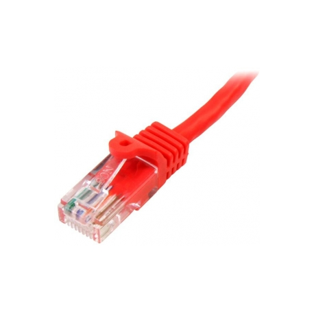 StarTech.com 0.5m Red Cat5e / Cat 5 Snagless Ethernet Patch Cable 0.5 m - Patch cable - RJ-45 (M) to RJ-45 (M) - 50 cm - UTP - CAT 5e - snagless, stranded - red - 2