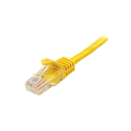StarTech.com 0.5m Yellow Cat5e  /  Cat 5 Snagless Ethernet Patch Cable 0.5 m - Patch cable - RJ-45 (M) to RJ-45 (M) - 50 cm - UTP - CAT 5e - snagless, stranded - yellow - 2