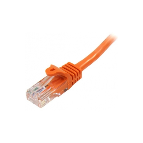 StarTech.com 5m Orange Cat5e / Cat 5 Snagless Ethernet Patch Cable 5 m - Patch cable - RJ-45 (M) to RJ-45 (M) - 5 m - UTP - CAT 5e - snagless, stranded - orange - 2