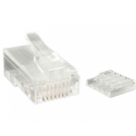 StarTech.com Cat 6 RJ45 Stranded Modular Plug Connector - 50 Pack (CRJ45C6STR50) - Network connector - RJ-45 (M) - CAT 6 - stranded - clear (pack of 50) - for P / N: R300WN22MO5E, R300WN22MO5G, R300WN22MOD, R300WN22MOD5, R300WN22ODE, R300WN22ODG