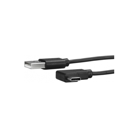 StarTech.com USB to USB C Cable - 1m  /  3 ft - Right Angle USB Cable - USB A to USB C Cable - USB 2.0 Cable - USB Type C Cable (USB2AC1MR) - USB cable - USB (M) straight to USB-C (M) right-angled - USB 2.0 - 1 m - black - 0