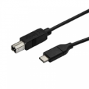 StarTech.com USB C to USB B Printer Cable - 10 ft  /  3m - USB C Printer Cable - USB C to USB B Cable - USB Type C to Type B (USB2CB3M) - USB cable - USB-C (M) straight to USB Type B (M) straight - Thunderbolt 3  /  USB 2.0 - 3 m - black - for P / N: SV231DHU34K6, SV231HU34K6, SV231QDPU34K, SV431HU34K6