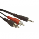Gembird CCA-458 - Audio cable - RCA x 2 male to stereo mini jack male - 2.5 m