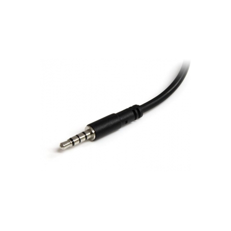 StarTech.com Headset Adapter, Microphone and Headphone Splitter - 3.5mm Male Aux to 3.5mm Female Audio & Mic Combo Jack Y Cable for Laptop / PC (MUYHSMFF) - Headset splitter - stereo mini jack female to 4-pole mini jack male - 20 cm - black - for P / N: DK30A2DH, DK30CHDDPPD, DK30CHDPPDUE, MST30C2HDPPD, USB3SMDOCK4K, USB3VDOCKD - 4