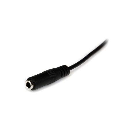 StarTech.com 1m Slim 3.5mm Stereo Extension Audio Cable - M / F - Mini stereo Extension - 3.5mm Extension - heaDPhone Ext cord (MU1MMFS) - Audio extension cable - stereo mini jack male to stereo mini jack female - 1 m - black - for P / N: MU15MMS, MU6MMS, SV211DPUA, SV211DPUA4K, SV211HDUA4K - 2