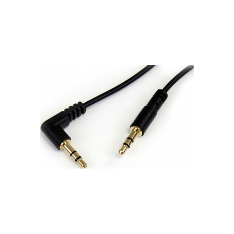 StarTech.com 3.5mm Audio Cable - 3 ft - Slim - M  /  M - AUX Cable - Male to Male Audio Cable - AUX Cord - Headphone Cable - Auxiliary Cable (MU3MMS) - Audio cable - stereo mini jack male to stereo mini jack male - 91 cm - black - for P / N: RKCOND17HD, SV231DPU34K, SV431DPDDUA2, SV431DPUA2, USBC2VGCAPRO, UVCHDCAP - 3