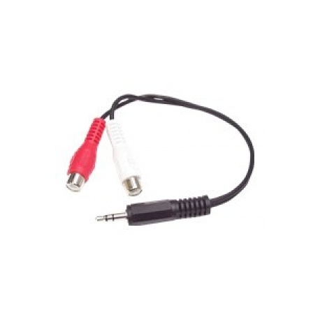 StarTech.com 6in Stereo Audio Y-Cable - 3.5mm Male to 2x RCA Female - Headphone Jack to RCA - Computer / MP3 to Stereo 1x Mini-Jack 2x RCA (MUMFRCA) - Audio cable - RCA x 2 female to stereo mini jack male - 15.24 cm - black - for P / N: PEXSOUND7CH, SV411KUSB - 0
