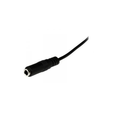 StarTech.com 2m Slim 3.5mm Stereo Extension Audio Cable - Male  /  Female - Headphone Audio Extension Cable Cord - 2x Mini Jack 3.5mm - 2 m (MU2MMFS) - Audio extension cable - stereo mini jack female to stereo mini jack male - 2 m - black - 0