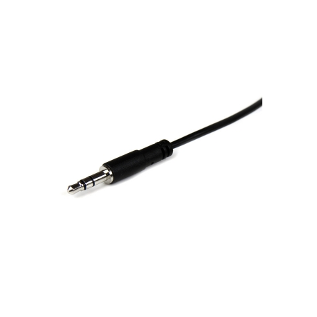StarTech.com 2m Slim 3.5mm Stereo Extension Audio Cable - Male  /  Female - Headphone Audio Extension Cable Cord - 2x Mini Jack 3.5mm - 2 m (MU2MMFS) - Audio extension cable - stereo mini jack female to stereo mini jack male - 2 m - black - 1