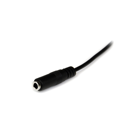 StarTech.com 2m Slim 3.5mm Stereo Extension Audio Cable - Male  /  Female - Headphone Audio Extension Cable Cord - 2x Mini Jack 3.5mm - 2 m (MU2MMFS) - Audio extension cable - stereo mini jack female to stereo mini jack male - 2 m - black - 2