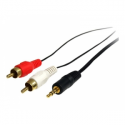 StarTech.com 3.5mm to RCA Cable - 6 ft / 1.8m - RCA Audio Cable - Headphone to RCA Cable - Audio to RCA Cable (MU6MMRCA) - Audio cable - stereo mini jack male to RCA x 2 male - 1.83 m - black - for P / N: HD202A, PEXHDCAP60L2, ST121HDBTSC, ST12MHDLNHK, ST12MHDLNHR, ST222HDBT, VID2HDCON2