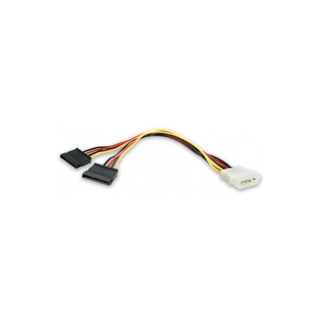 StarTech.com 12in LP4 to 2x SATA Power Y Cable Adapter - Molex to to Dual SATA Power Adapter Splitter - Power adapter - 4 PIN internal power (M) to SATA power (F) - for P / N: BRACKET125PTP, HSB13SATSASB, HSB1SATSASBA, HSB1SATSASVA, HSB43SATSASB, S322M225R - 1