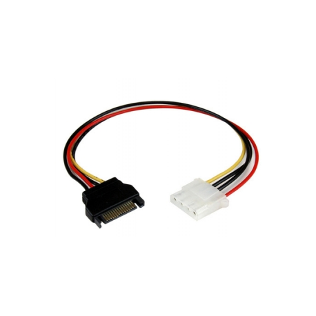 StarTech.com 12in SATA to LP4 Power Cable Adapter F / M - SATA to LP4 Power Adapter - SATA Female to LP4 Male Power Cable - 12 inch (LP4SATAFM12) - Power adapter - 4 PIN internal power (F) to SATA power (M) - 30.48 cm - for P / N: SATSASBP425 - 3