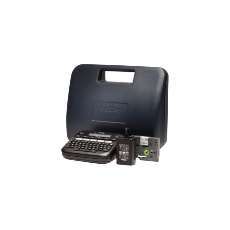 Brother P-Touch PT-D210VP - Labelmaker - B / W - thermal transfer - Roll (1.2 cm) - 180 dpi - up to 20 mm / sec - cutter - 2