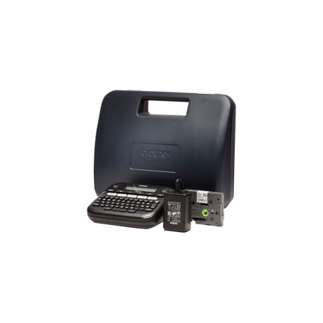 Brother P-Touch PT-D210VP - Labelmaker - B / W - thermal transfer - Roll (1.2 cm) - 180 dpi - up to 20 mm / sec - cutter - 3