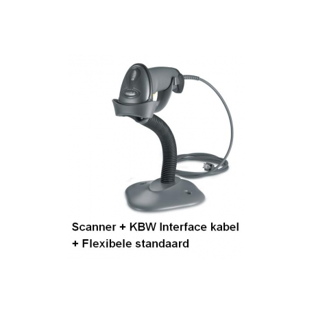 Symbol LS2208 - Barcode scanner - handheld - 100 scan  /  sec - decoded - keyboard wedge - 2