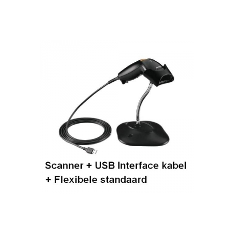Symbol LS1203 - Barcode scanner - handheld - 100 scan  /  sec - decoded - keyboard wedge, USB - 1