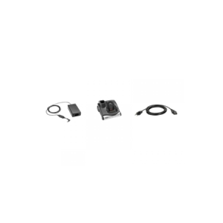 Zebra Single Slot Cradle Kit - Docking cradle - RS-232  /  USB - United States - for Zebra MC9090-G, MC9090-K, MC9090-S, MC909X-K, MC909X-S, MC9190-G, MC92N0, MC92N0-G Premium - 0