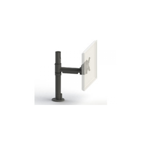 SpacePole Essentials - Mounting kit - for LCD display - metal - black - desk-mountable - 0