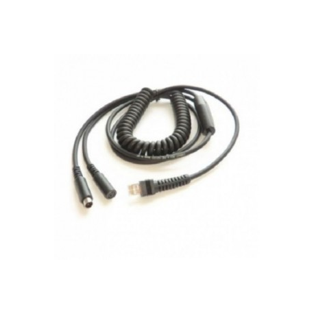 Datalogic CAB-437 - Keyboard wedge cable - PS / 2 (M) to PS / 2 (F) - 2.7 m - coiled - for Magellan 8300, 8500 - 3