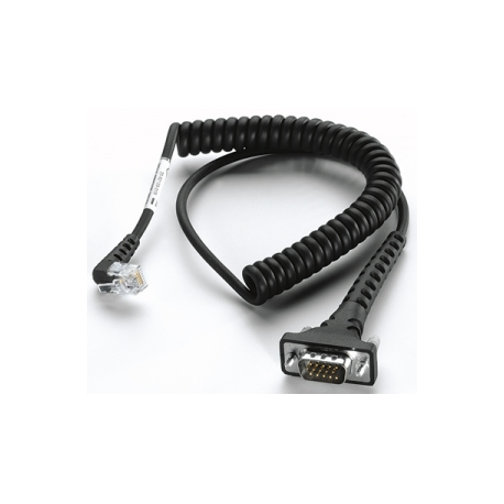 Zebra - Printer cable - RJ-11 (M) to HD-15 (VGA) (M) - for Zebra MC9090-G, MC9090-K, MC9090-S, MC9090-Z, MC9190-G, MC92N0, MC92N0-G - 0