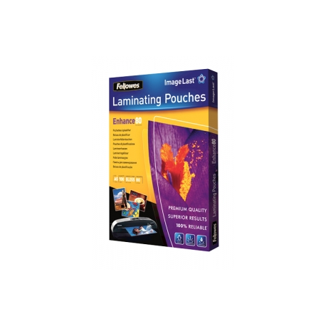 Fellowes Laminating Pouches Enhance 80 micron - 100-pack - glossy - A5 (148 x 210 mm) lamination pouches - 0