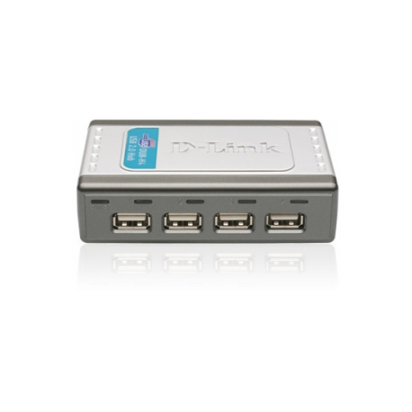D-Link DUB H4 - Hub - 4 x USB 2.0 - desktop - 3