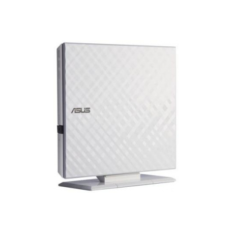 ASUS SDRW-08D2S-U LITE - Disk drive - DVD±RW (±R DL)  /  DVD-RAM - 8x / 8x / 5x - USB 2.0 - external - white - 0