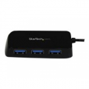 StarTech.com 4 Port USB 3.0 Hub - Multi Port USB Hub w /  Built-in Cable - Powered USB 3.0 Extender for Your Laptop - White (ST4300MINU3W) - Hub - 4 x SuperSpeed USB 3.0 - desktop - for P / N: FCREADMICRO3, MSDREADU2OTG, MSDREADU3CA