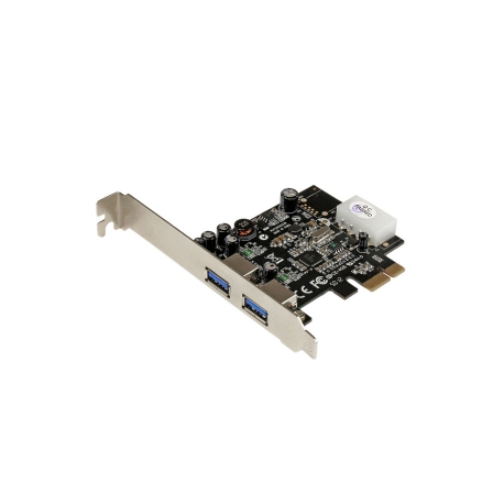 StarTech.com 2 Port PCI Express (PCIe) SuperSpeed USB 3.0 Card Adapter with UASP - LP4 Power - Dual Port USB 3 PCIe Controller (PEXUSB3S25) - USB adapter - PCIe - USB 3.0 x 2 - for P / N: CFASTRWU3, S251SMU33EP, ST103008U2C, ST53004U1C, ST7300U3M, ST93007U2C, UNI251BMU33 - 4