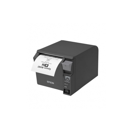 Epson TM T70II - Receipt printer - thermal line - Roll (8 cm) - 180 dpi - up to 250 mm / sec - USB 2.0, serial - cutter - dark grey - 0