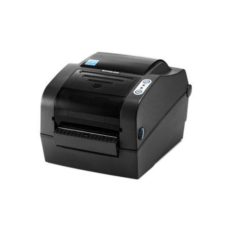 BIXOLON SLP-TX420 - Label printer - direct thermal / thermal transfer - Roll (11 cm) - 203 dpi - up to 178 mm / sec - parallel, USB, LAN, serial - dark grey - 0