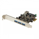 StarTech.com 4 Port PCI Express USB 3.0 Card - 3 External and 1 Internal - Native OS Support in Windows 8 and 7 - Standard and Low-Profile (PEXUSB3S42) - USB adapter - PCIe 2.0 low profile - USB 3.0 x 4 - for P / N: CFASTRWU3, ST1030USBM, ST43004UA, ST4300MINI, TB31PCIEX16