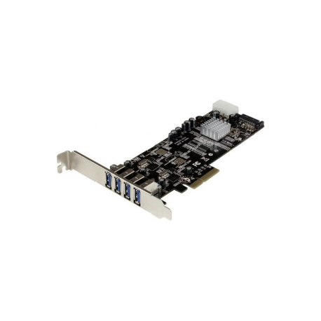 StarTech.com 4 Port PCI Express USB 3.0 Card - 3 External and 1 Internal - Native OS Support in Windows 8 and 7 - Standard and Low-Profile (PEXUSB3S42) - USB adapter - PCIe 2.0 low profile - USB 3.0 x 4 - for P / N: CFASTRWU3, ST1030USBM, ST43004UA, ST4300MINI, TB31PCIEX16 - 4