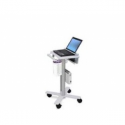 Ergotron StyleView - Cart - for notebook  /  barcode scanner (light-duty) - medical - steel - white, aluminium - screen size: up to 17"