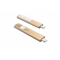 Logitech Spotlight - Presentation remote control - 3 buttons - gold