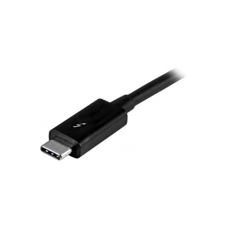 StarTech.com 20Gbps Thunderbolt 3 Cable - 3.3ft / 1m - Black - 4k 60Hz - Certified TB3 USB-C to USB-C Charger Cord w / 100W Power Delivery (TBLT3MM1M) - Thunderbolt cable - USB-C (M) to USB-C (M) - Thunderbolt 3 / USB / DisplayPort - 1 m - black - for P / N: CDP2HDUACP, CDP2HDUACPW, PEXUSB321C - 2