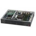 Supermicro SuperServer E300-8D - Server - Mini-1U - 1-way - 1 x Xeon D-1518  /  2.2 GHz - RAM 0 GB - no HDD - AST2400 - GigE, 10 GigE - no OS - monitor: none - black